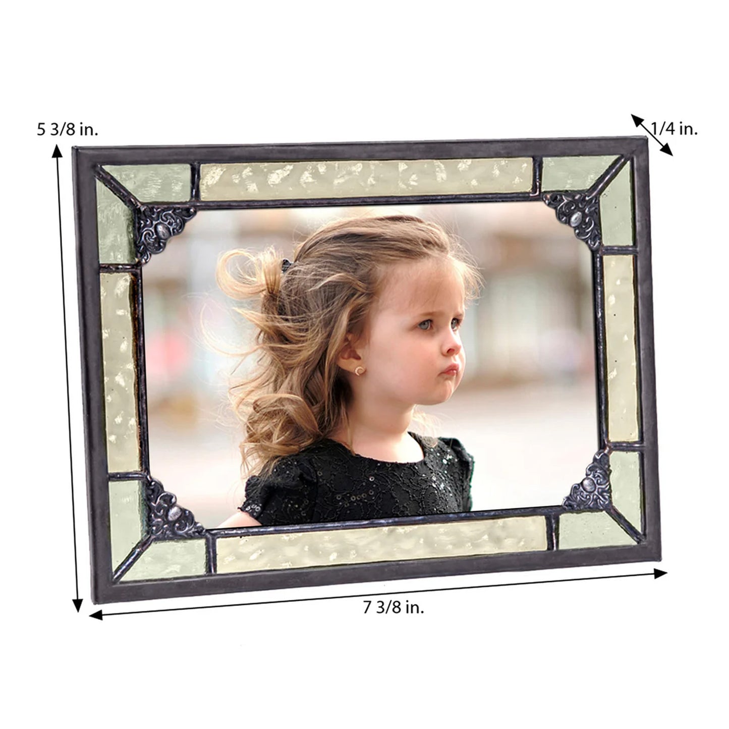 Vintage Green Stained Glass Picture Frames | PIC 404-46hvSeries