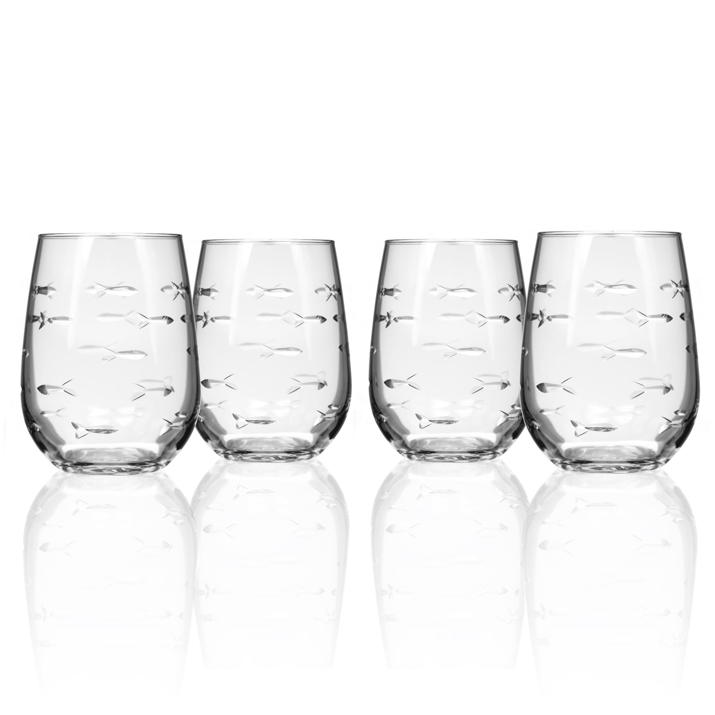 School Stemless 17oz Set - 4