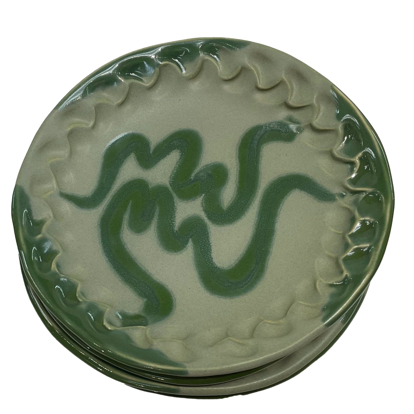 Appetiser Plate Set/4 inGreen