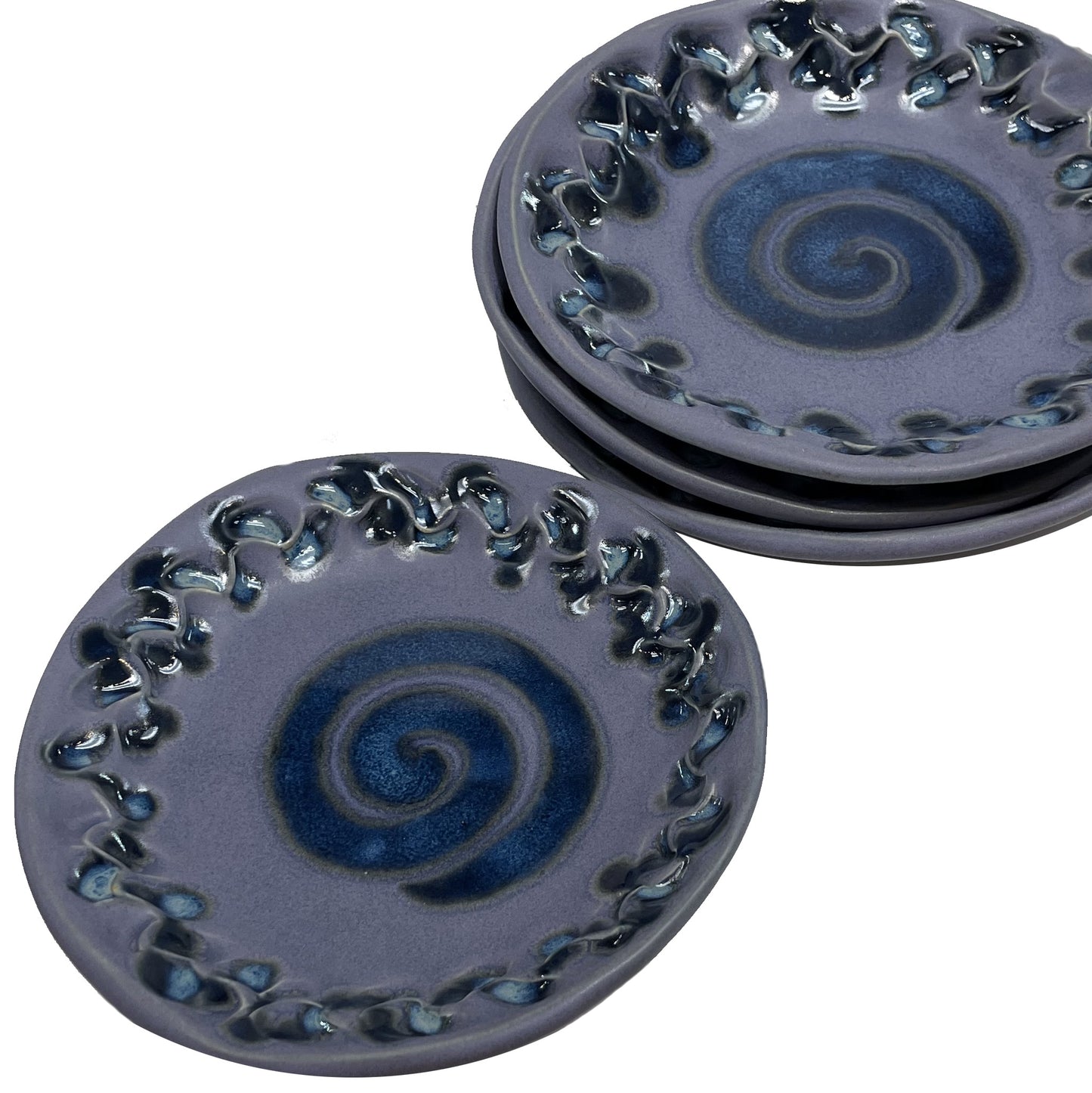 Appetizer Plate Set/4 Periwinkle