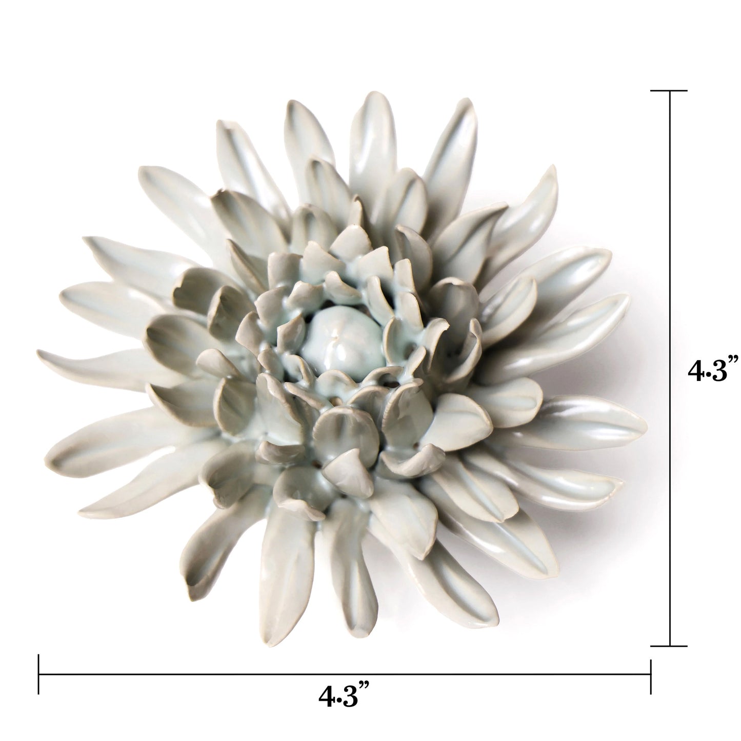 Ceramic flower Wall Art Mint Flower