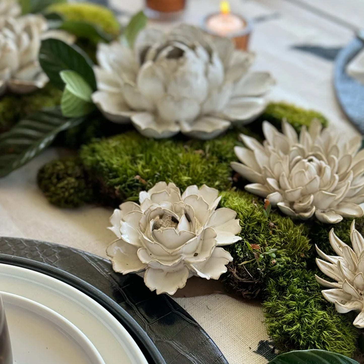 Ceramic flower Pearl Ranunculus Small