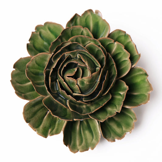Ceramic flower Wall Art Green MOFO Flower