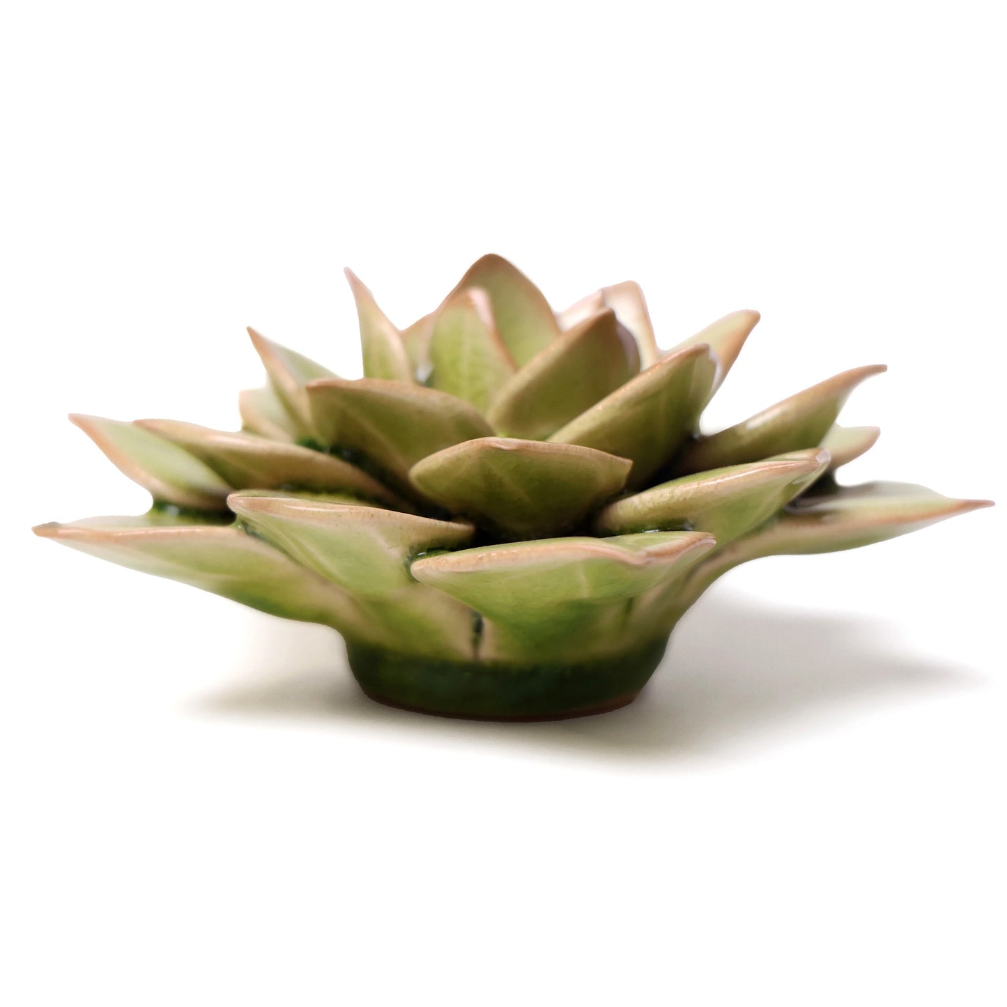 Ceramic flower Wall Art Green Succulent Flower Medium
