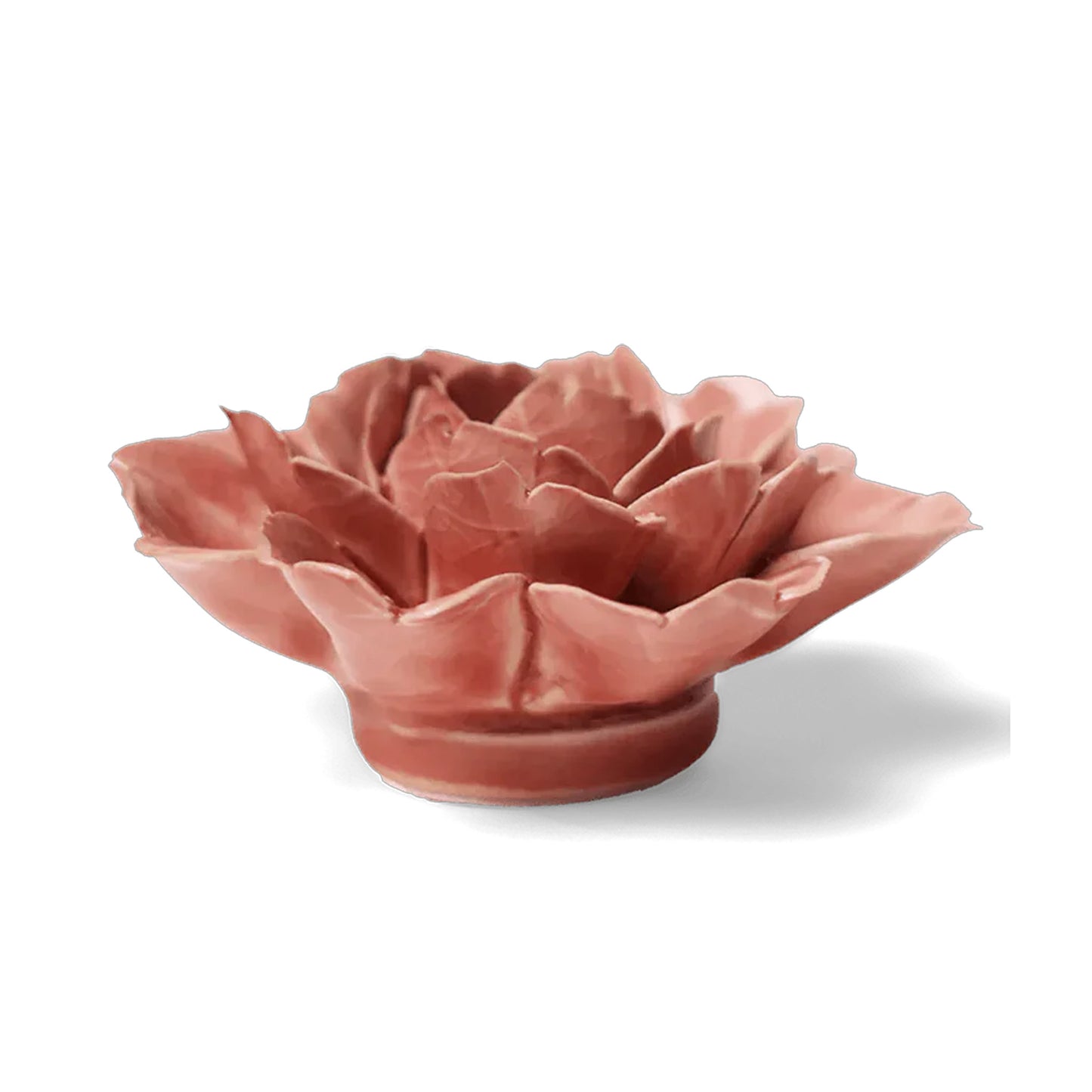 Ceramic Flower Champagne Pink Rose