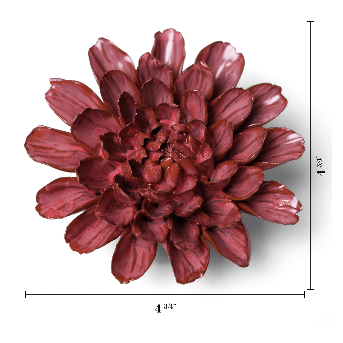 Ceramic Flower Pink Dahlia