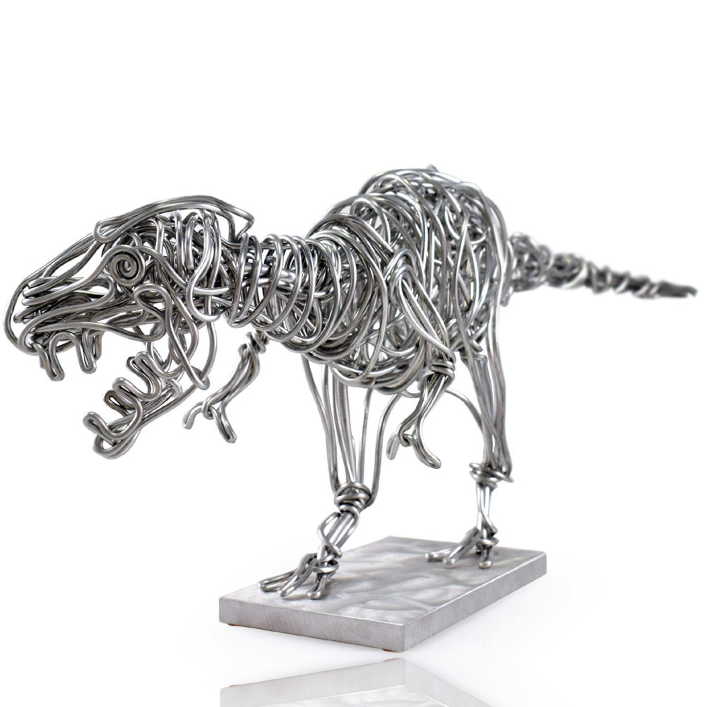 Al T-Rex Wire Sculpture