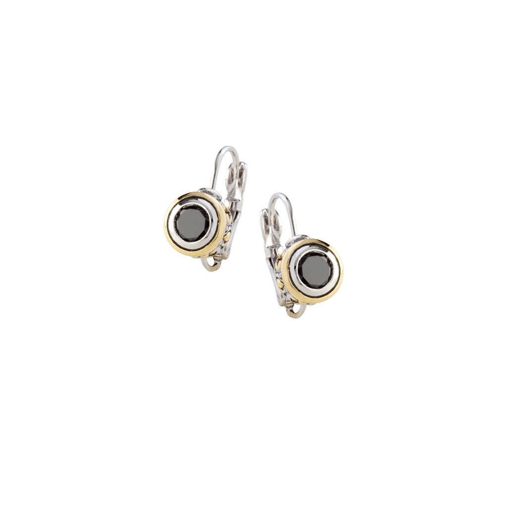 Beijos Collection - CZ Bezel Set Earrings