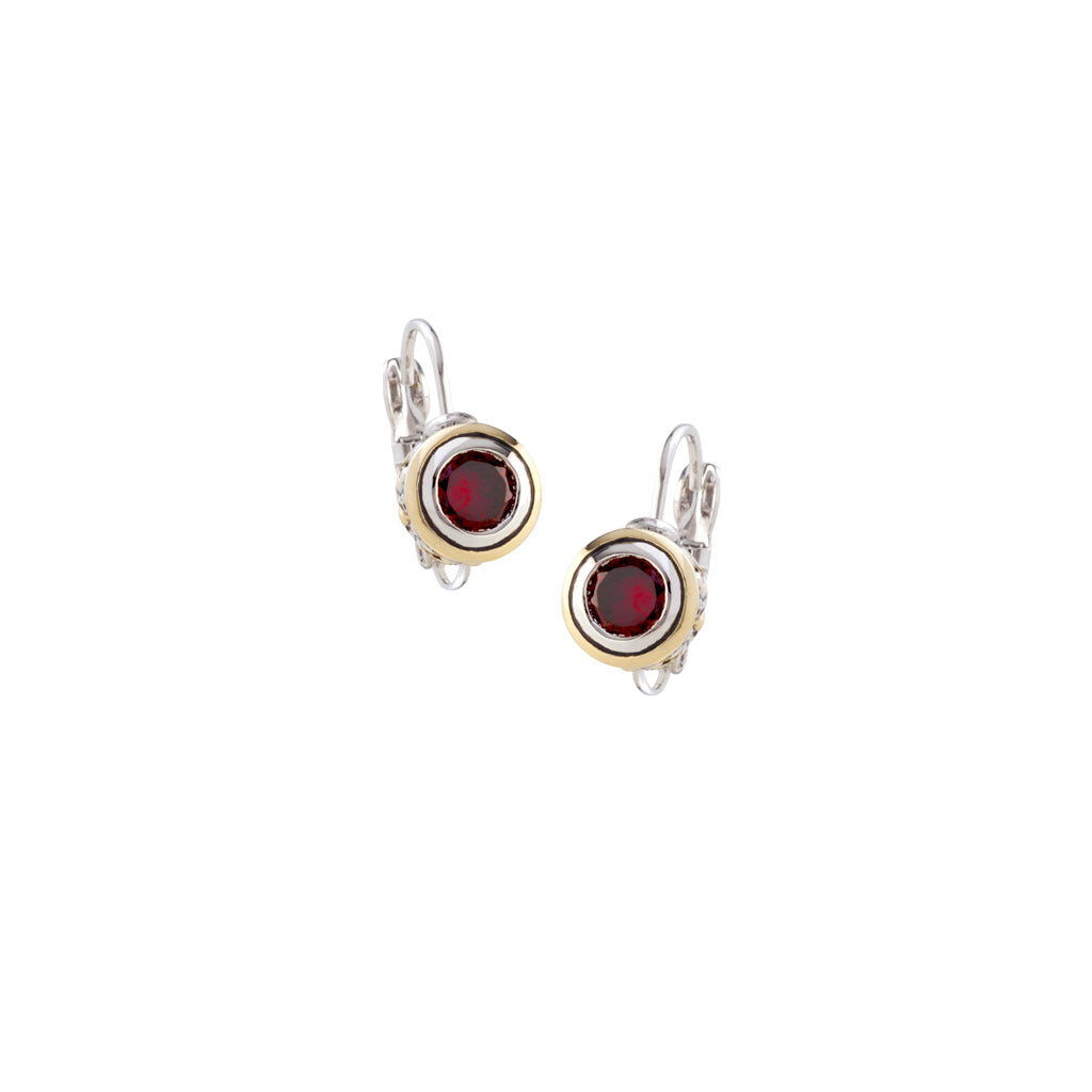 Beijos Collection - CZ Bezel Set Earrings