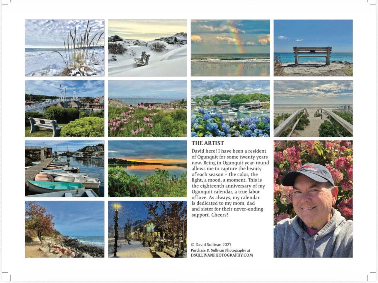 David Sullivan 2027 Ogunquit Calendar