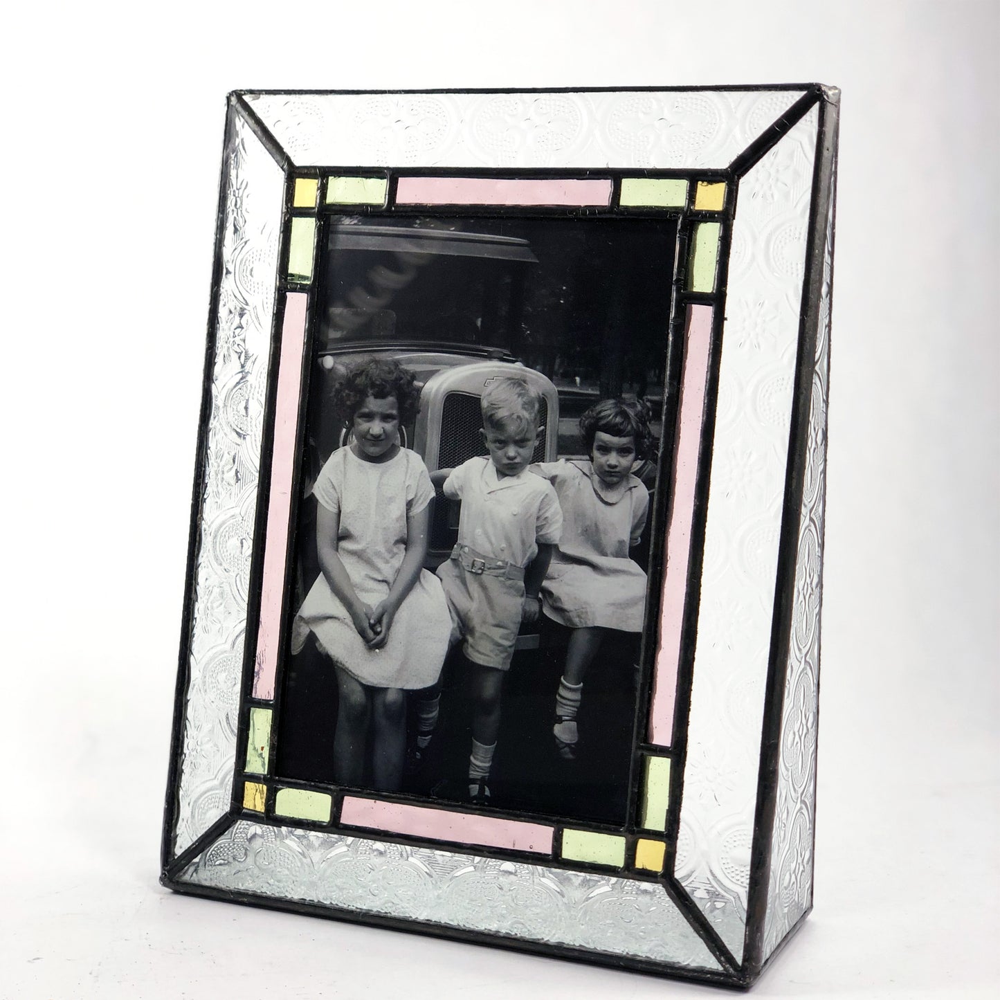 Stained Glass Wedding Picture Frame 137 - 4x6v