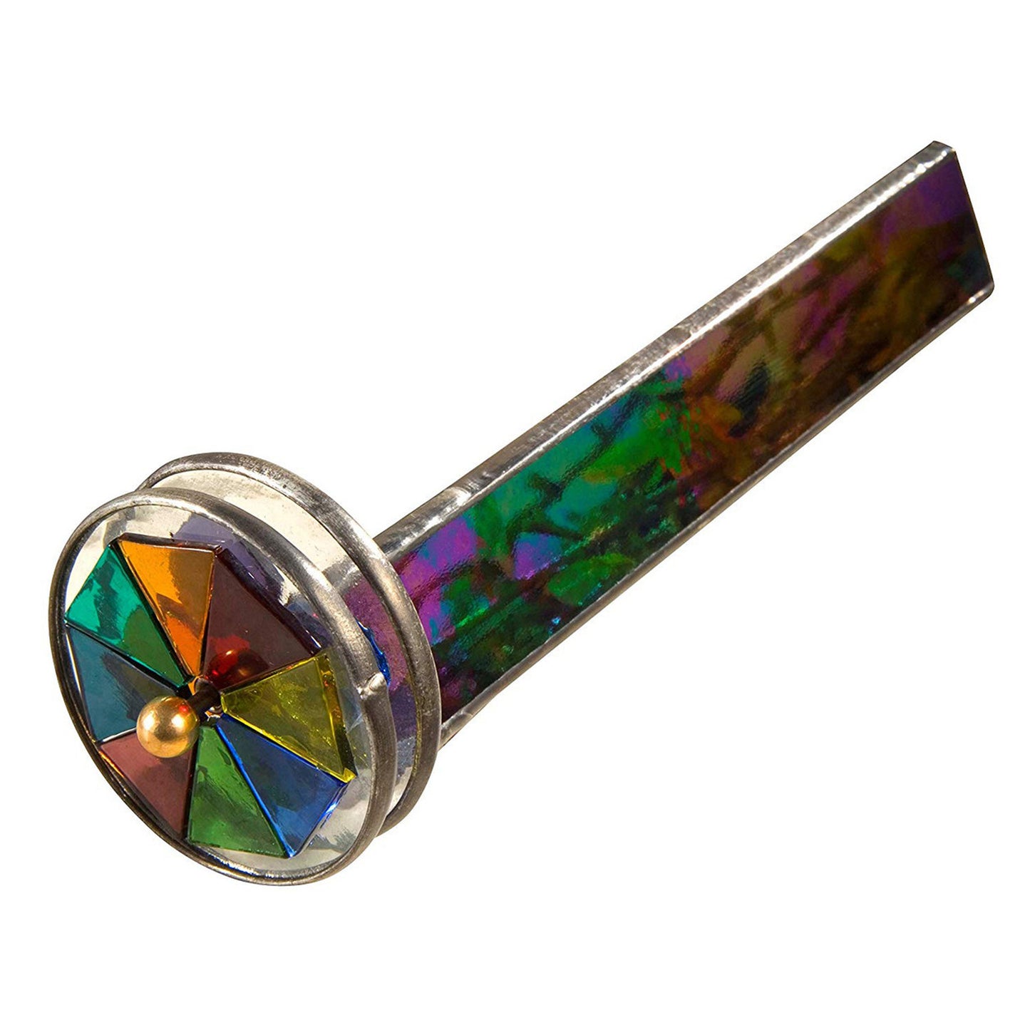 Kaleidoscope 110 Stained Glass Black Iridescent Double