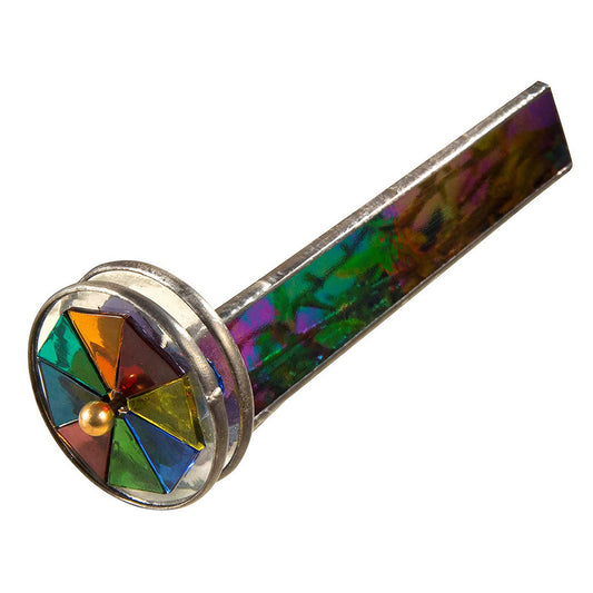 Kaleidoscope 110 Stained Glass Black Iridescent Double