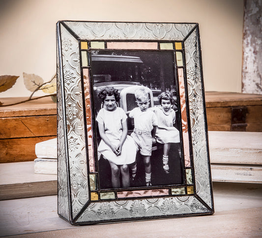 Stained Glass Wedding Picture Frame 137 - 4x6v