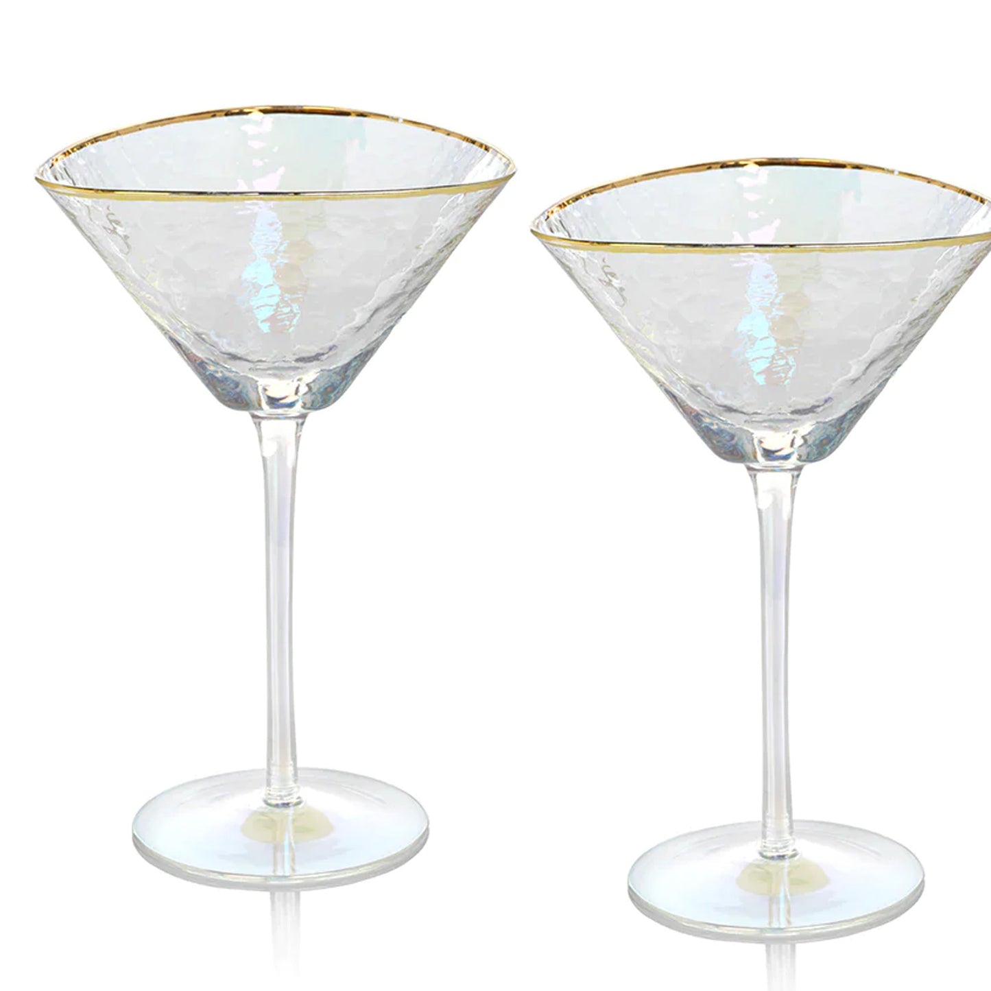 Tri Martini Iridescent Set of Two