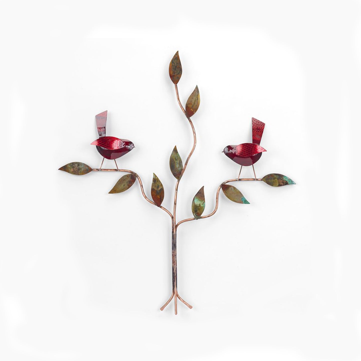 2 Birds in Tree - Red