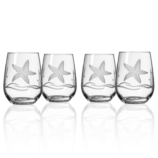 Starfish Stemless 17 oz |set of 4