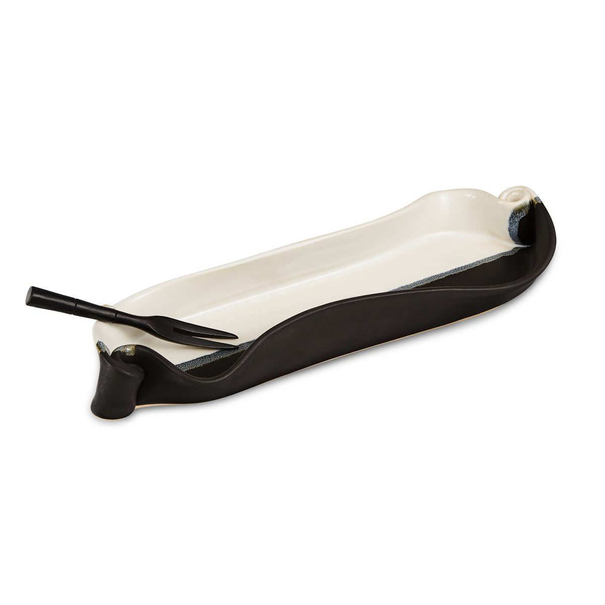 Olive dish in Black and White