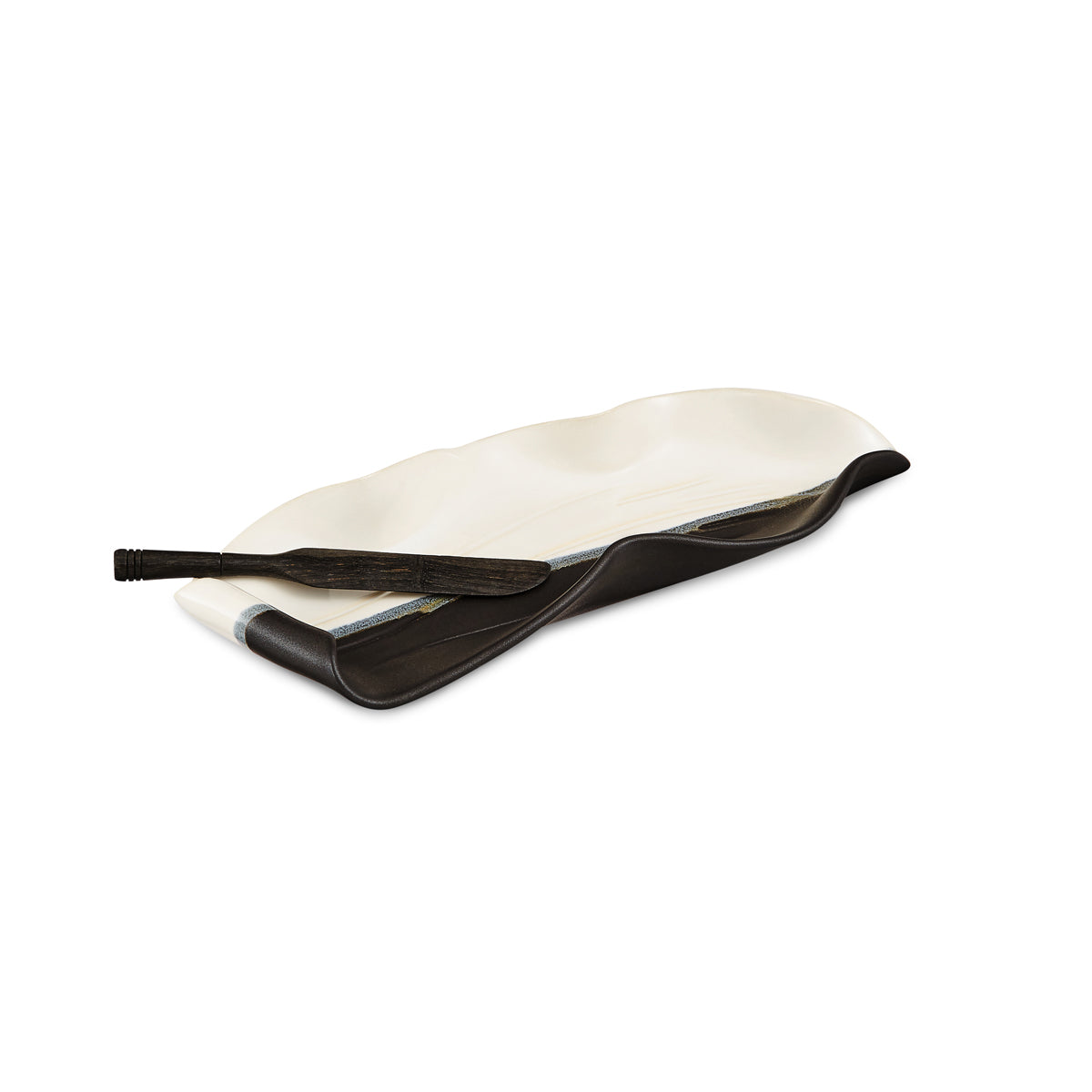 Stick Butter Dish in Black and White