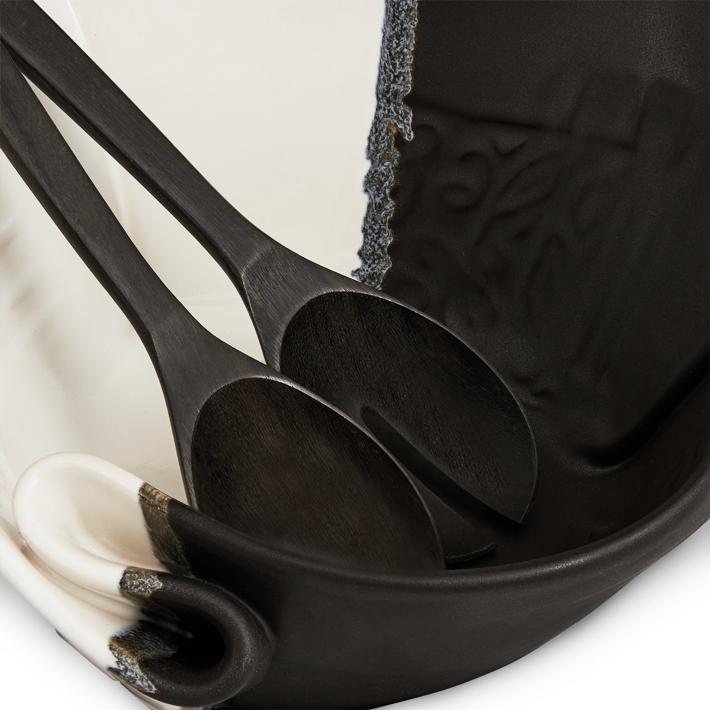 Serving Bowl in Black and White