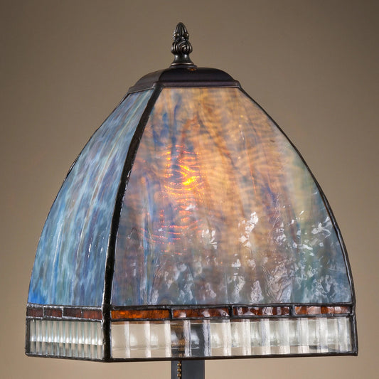 Opalescent Tiffany Stained Glass Lamp
