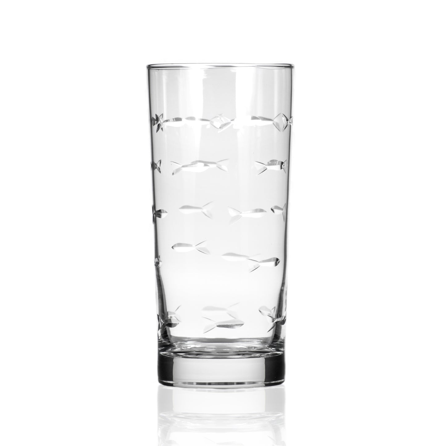 School of Fish Cooler Highball 15oz | Set of 4 Glasses