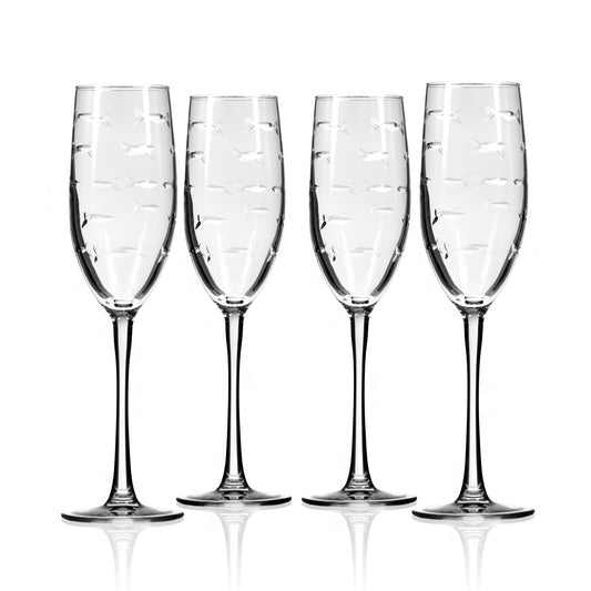 School of Fish Champagne Flute | Sets of 2 or 4