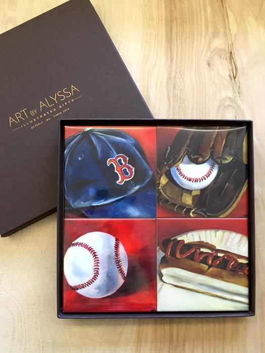 New England Baseball Coasters set