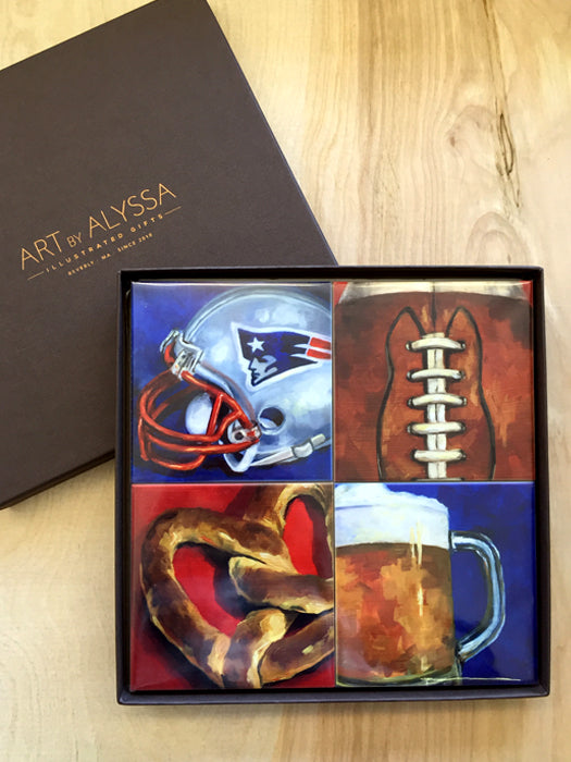 New England Football Coasters set