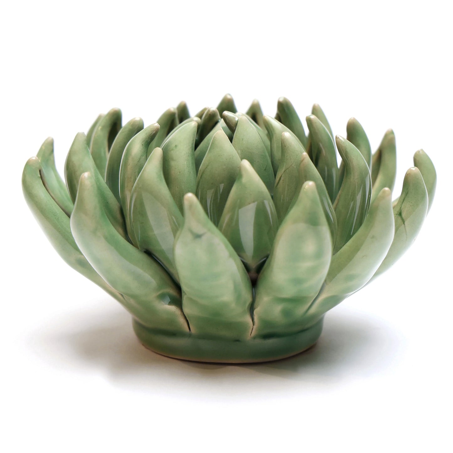 Ceramic flower Wall Art Green Succulent Flower Large