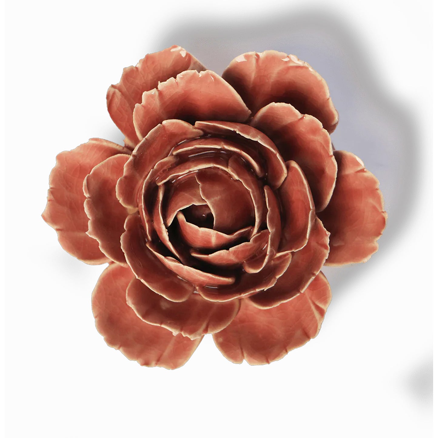 Ceramic Flower Vintage (English) Pink Rose