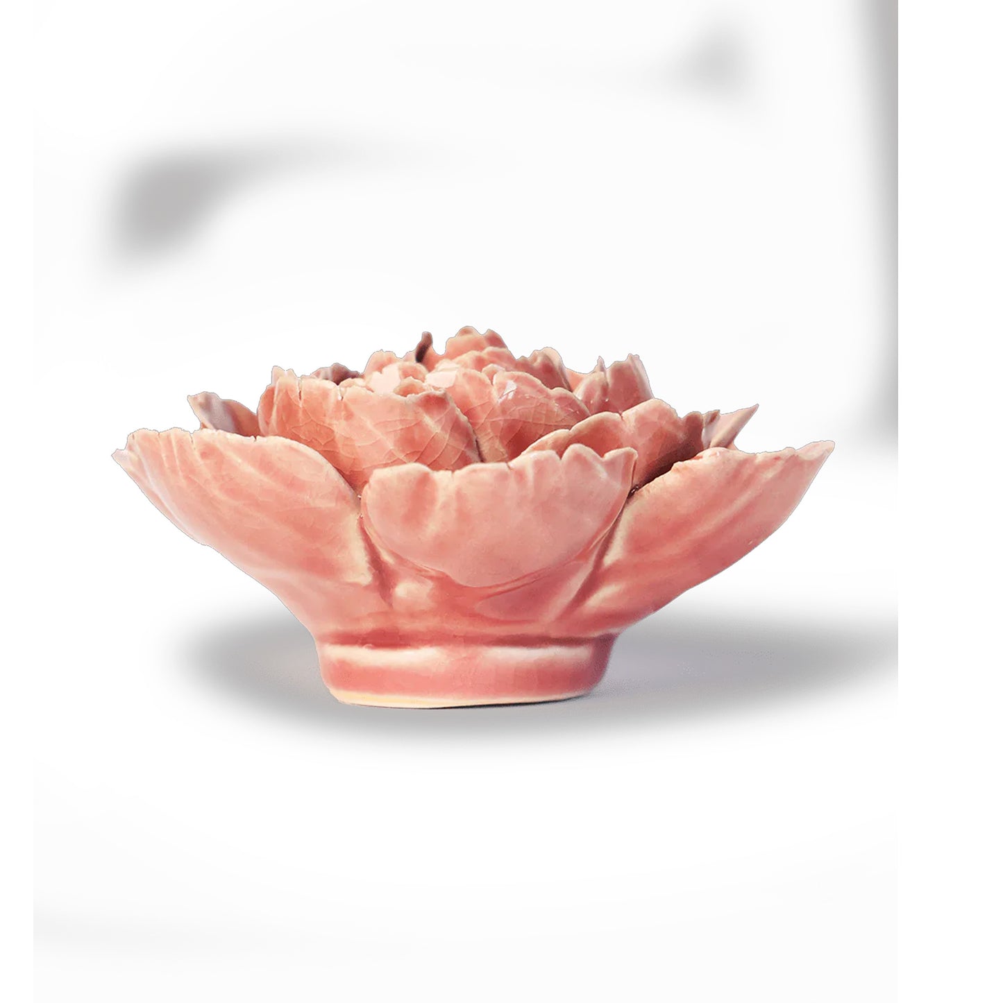 Ceramic Flower Vintage (English) Pink Rose