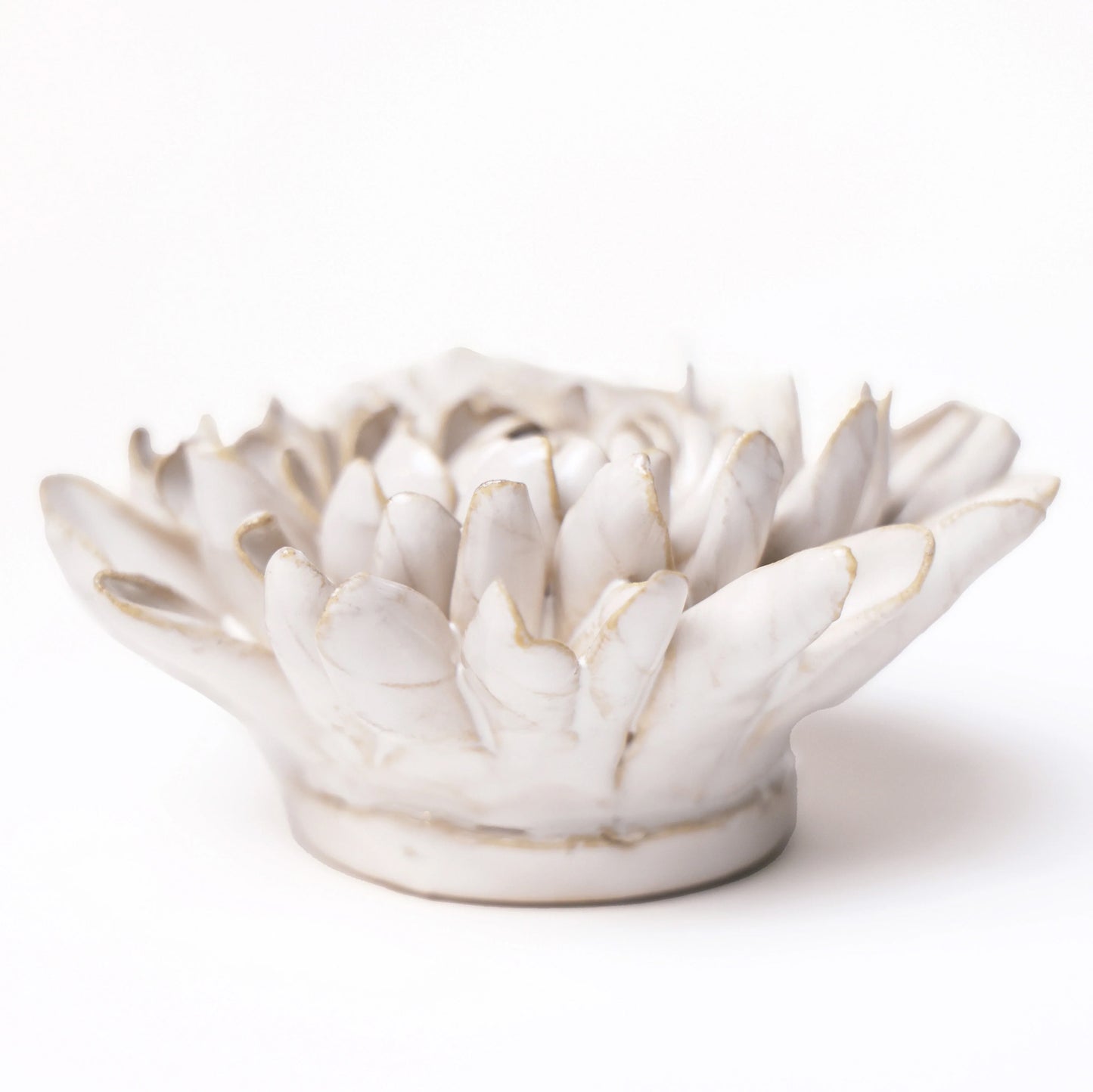 Ceramic flower Wall Art Ivory Chrysanthemum