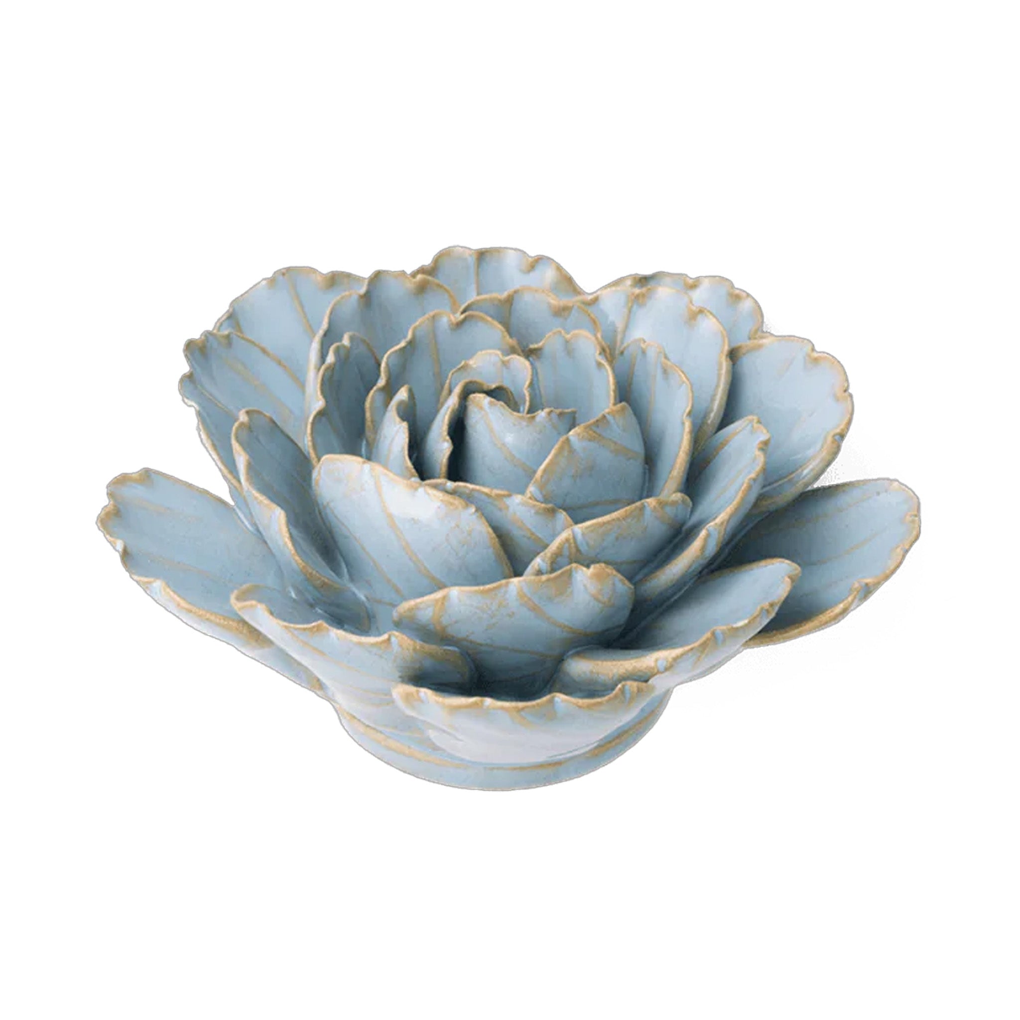Ceramic Flower Teal, Robin's Egg Blue Keiko Peony – OTM-Online