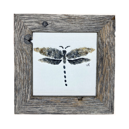 Dragonfly Mosaic Pebble Art