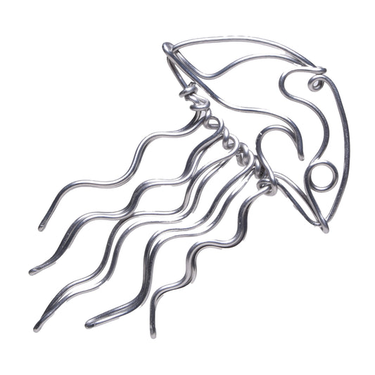 Small Jellyfish Wire Art Ornament