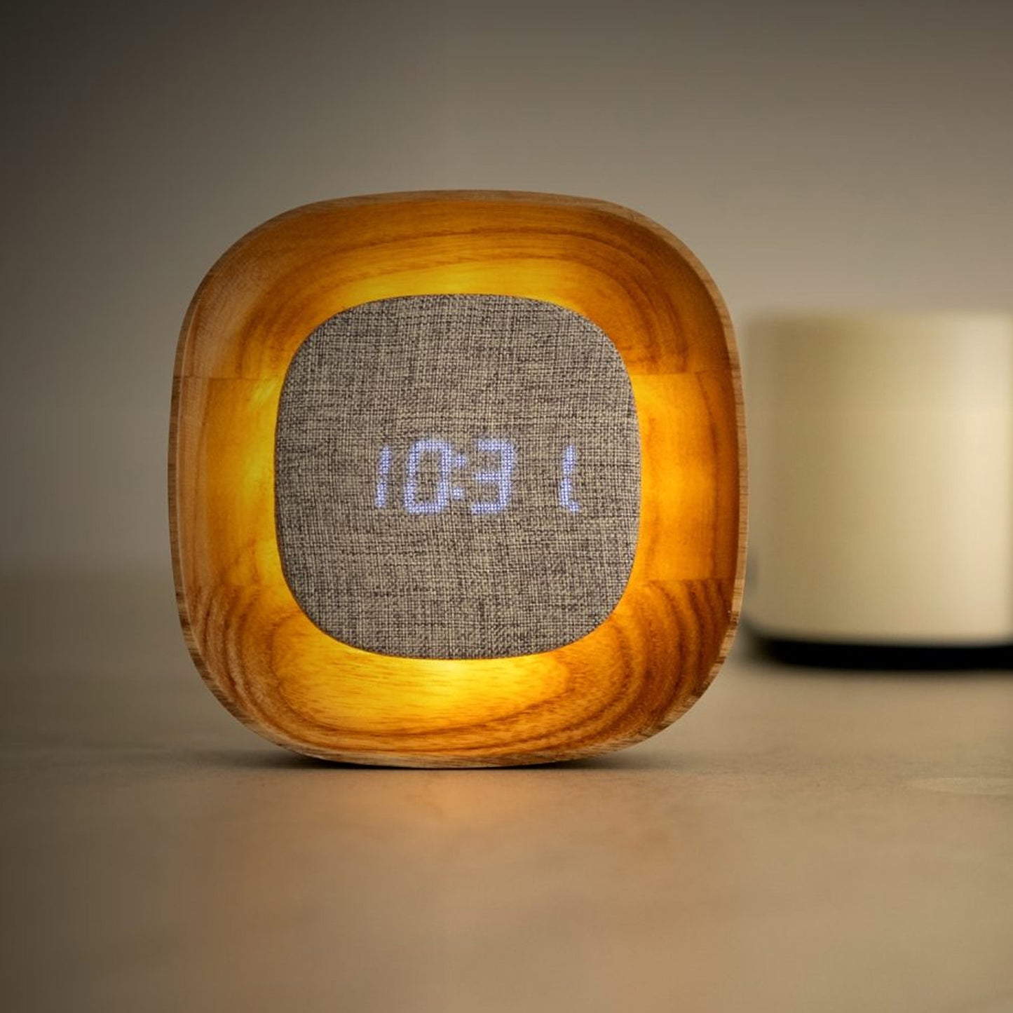 Lumos Clock - Square White Ash