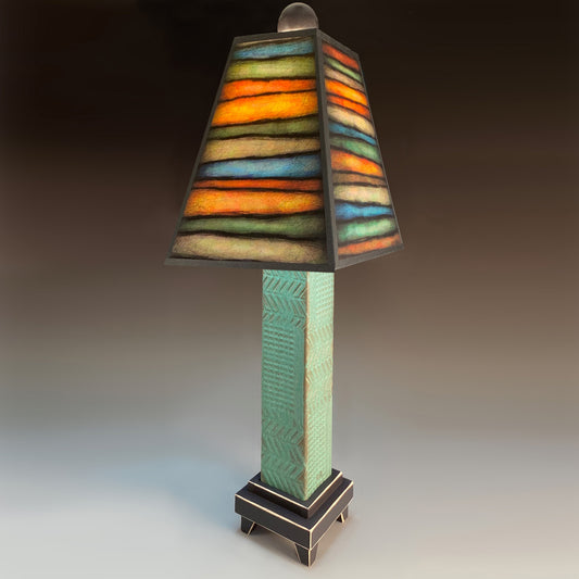 Macone Clay Lamp Q - Rough Stripes