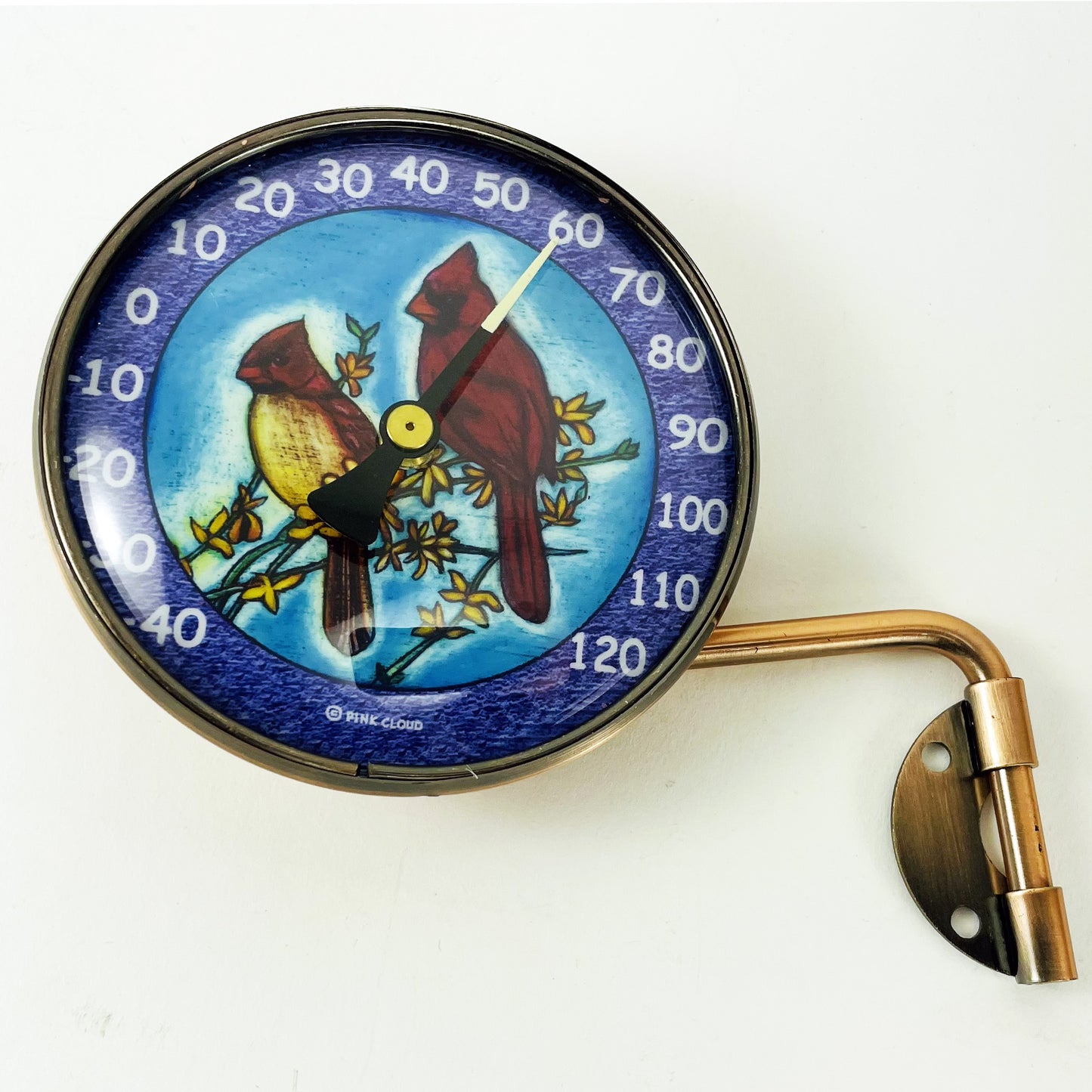 Copper Thermometer - 4" Dial, 2 Cardinals