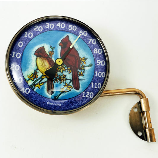 Copper Thermometer - 4" Dial, 2 Cardinals