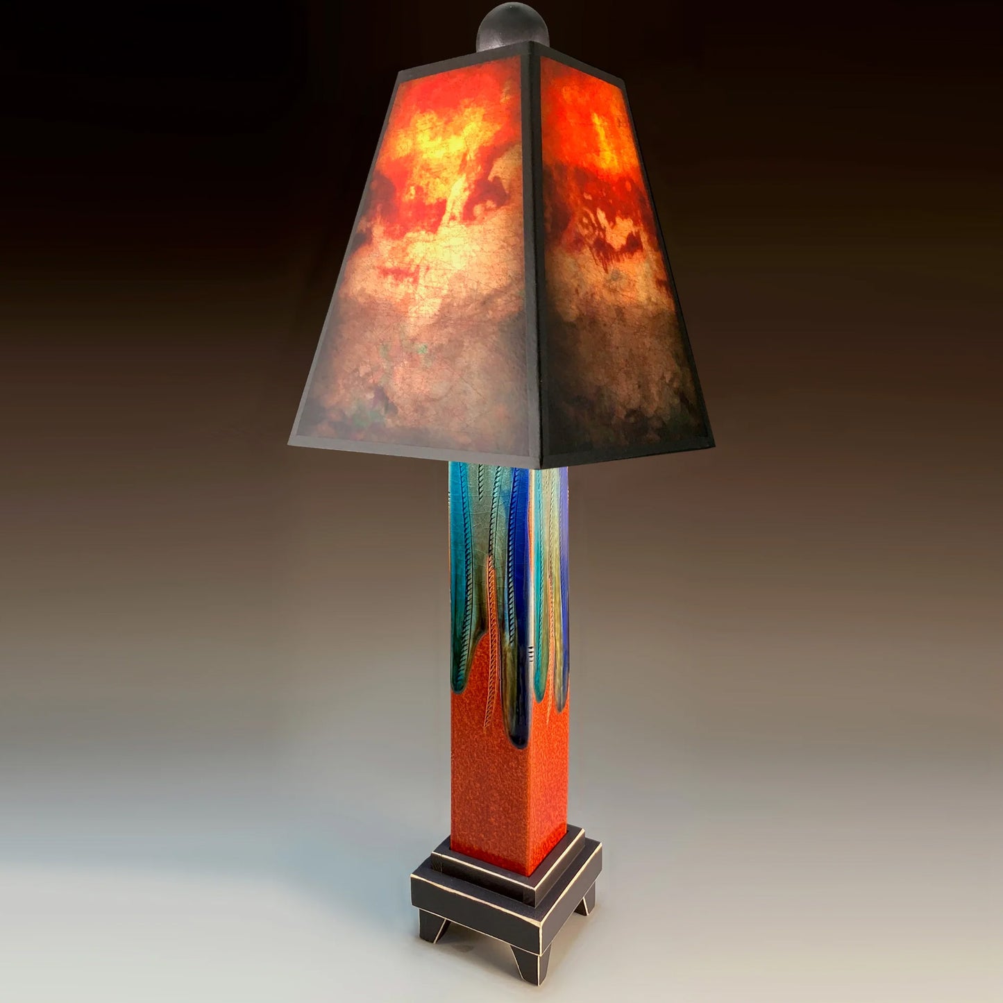 Macone Clay Florence Lamp Square Stand