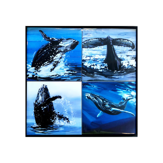 WHALE COASTER SET