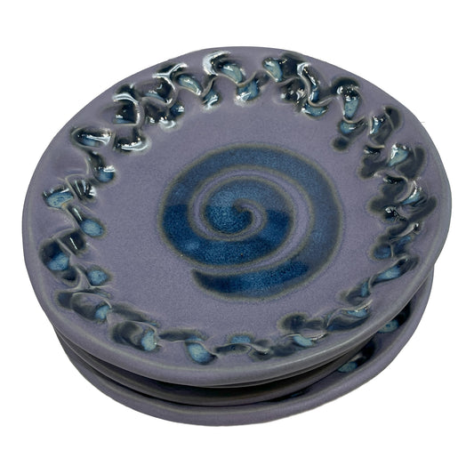 Appetizer Plate Set/4 Periwinkle