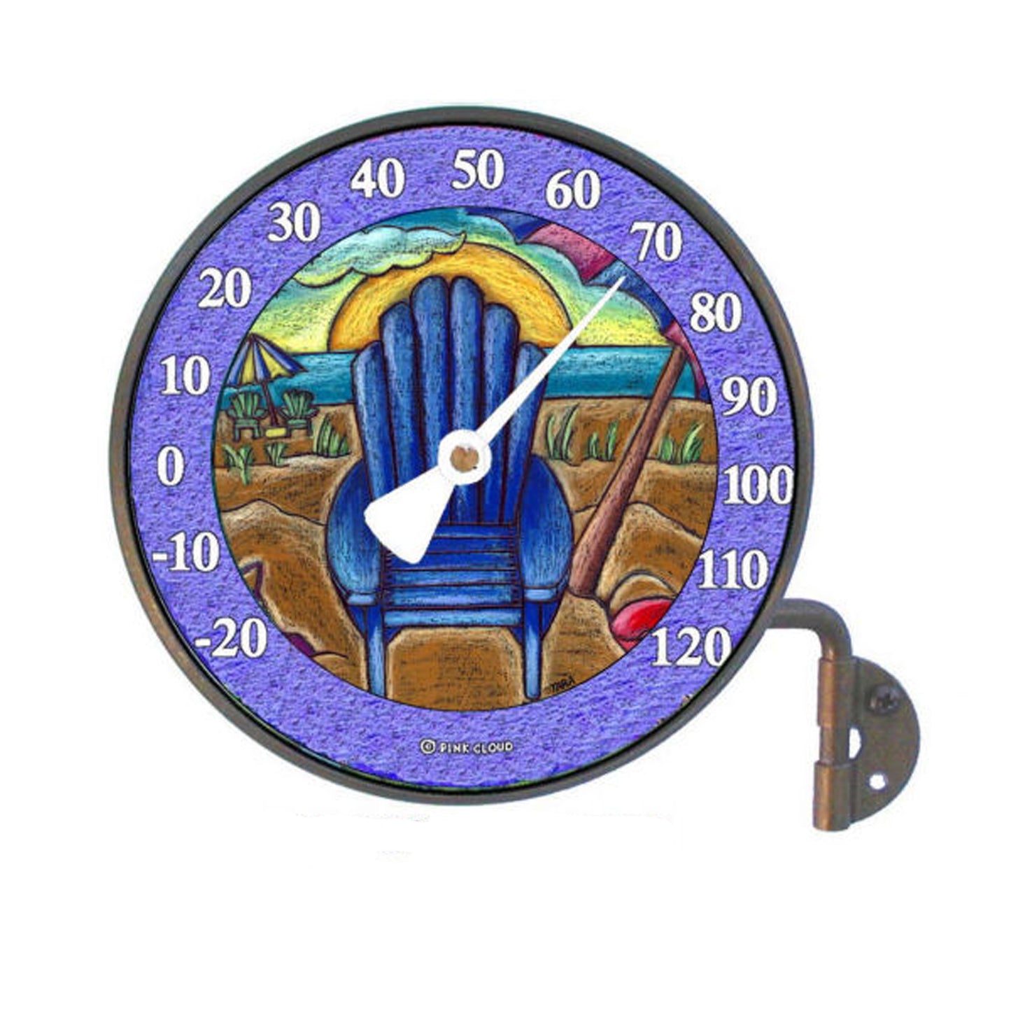 Copper Thermometer - 4" Dial Beach Chair