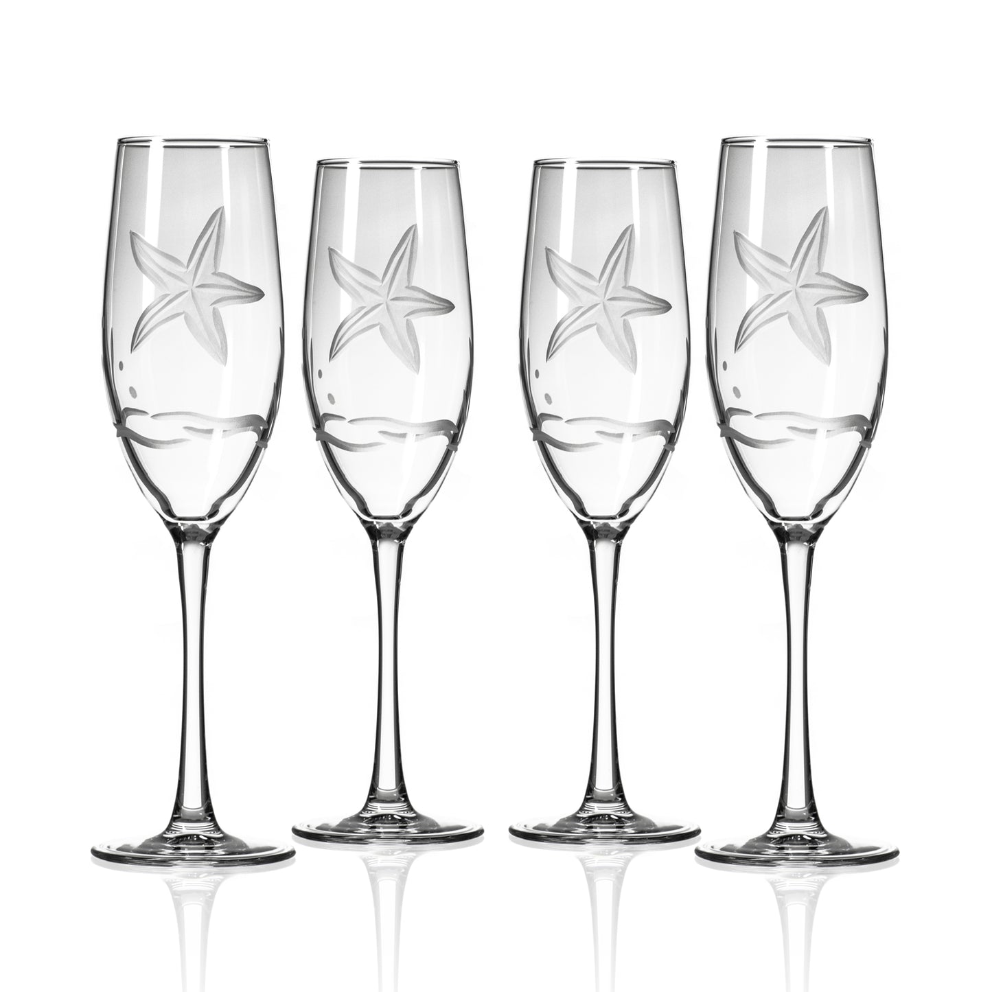 STARFISH 8OZ CHAMPAGNE FLUTE | SET OF 2 or 4