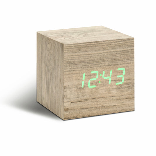 Cube Click Clock - Ash