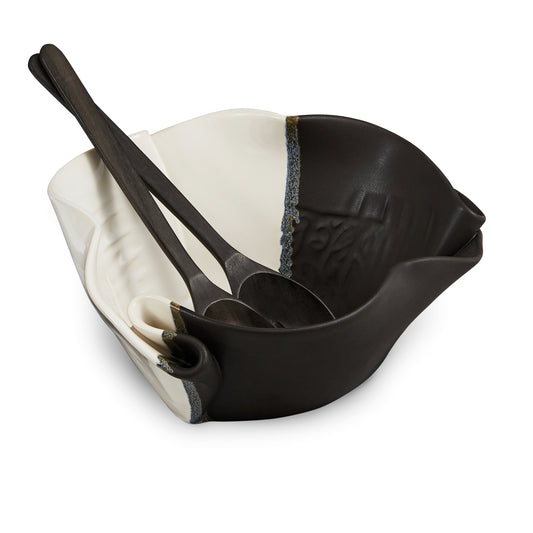 Serving Bowl in Black and White