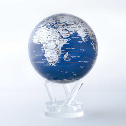 Mova Globe - Blue and Silver