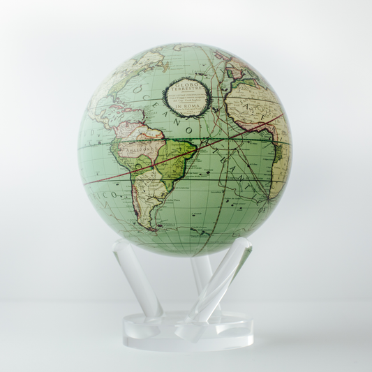 Mova Globe Antique Terrestrial Green